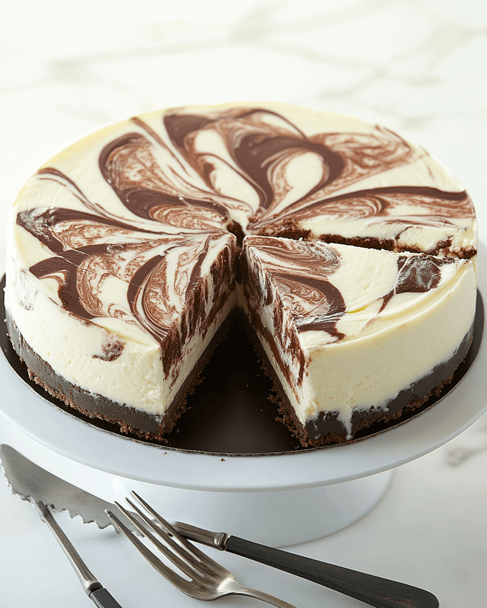 Chocolate Swirl Cheesecake: Indulge in Decadence Today!