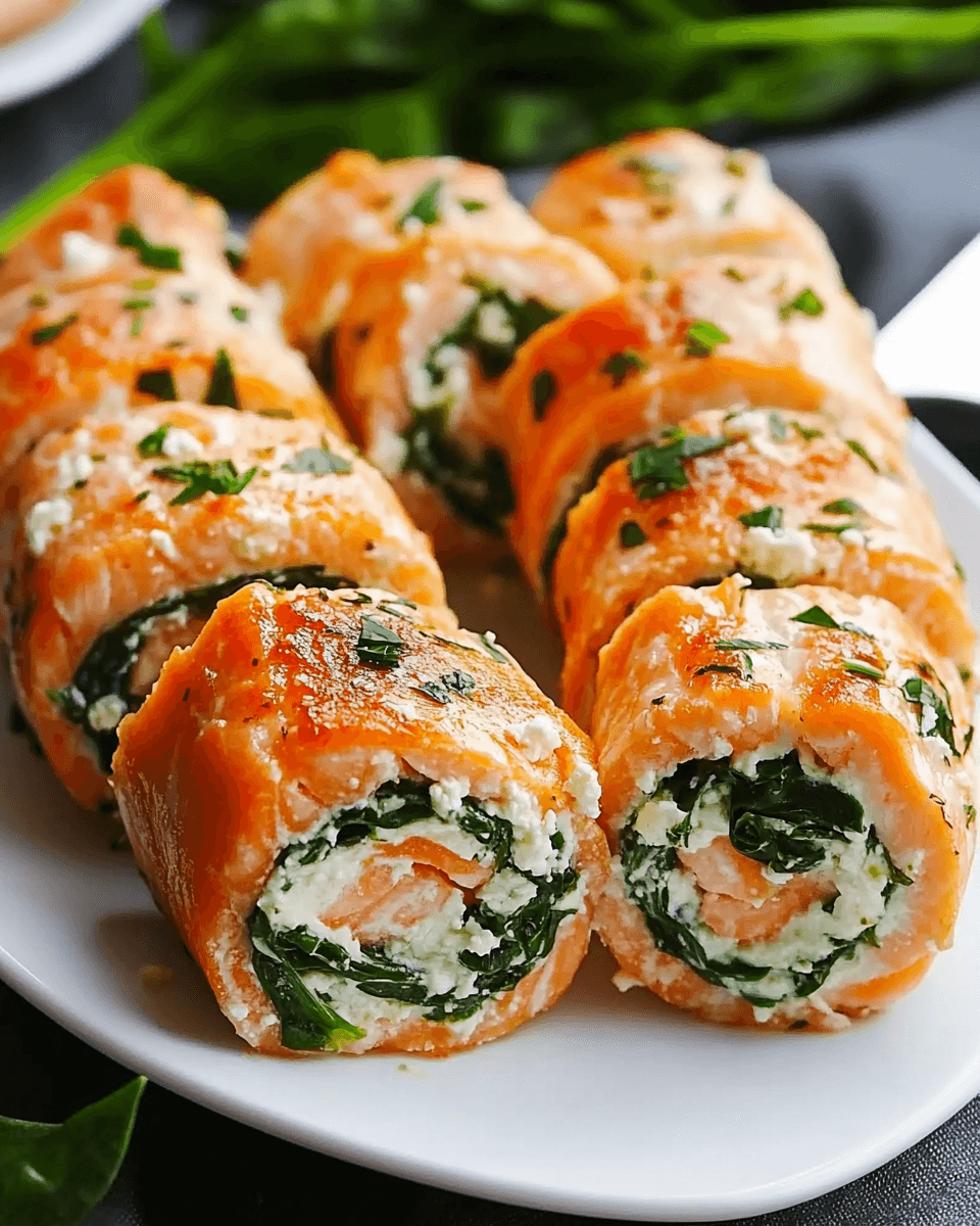 Spinach & Feta Stuffed Salmon Pinwheels: Discover How!