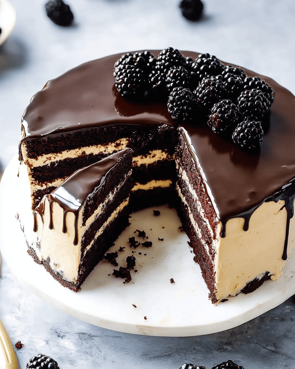 Blackberry Red Wine Chocolate Cake is a must-try treat!