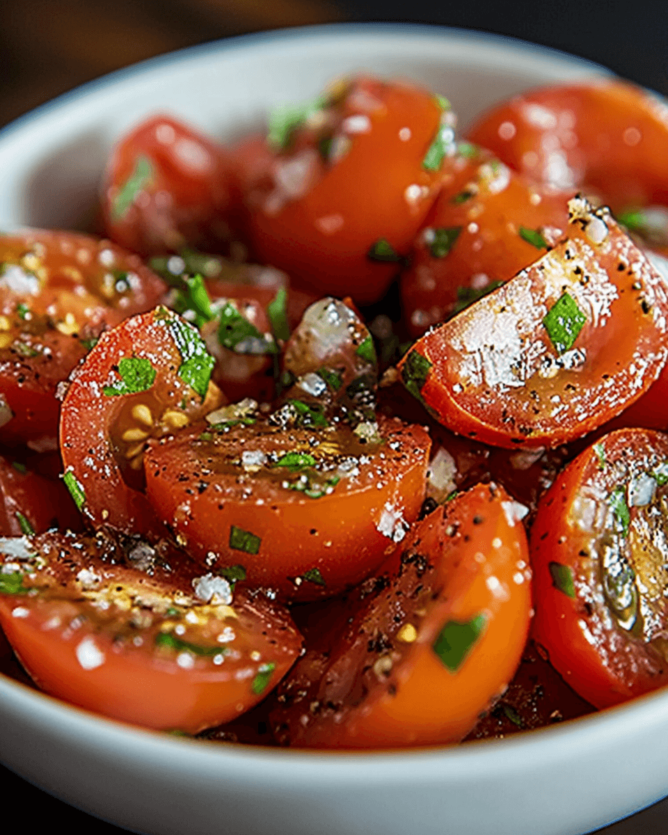 Fresh and Flavorful Tomato Garlic Salad That Inspires!
