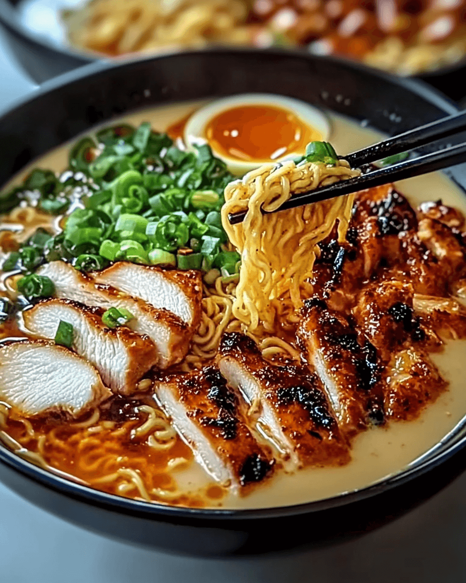 Fiery Chicken Ramen: Spicy & Indulgent Recipe Awaits!