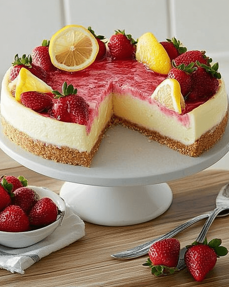 Lemon Strawberry Cheesecake: A Delightful Recipe Awaits!