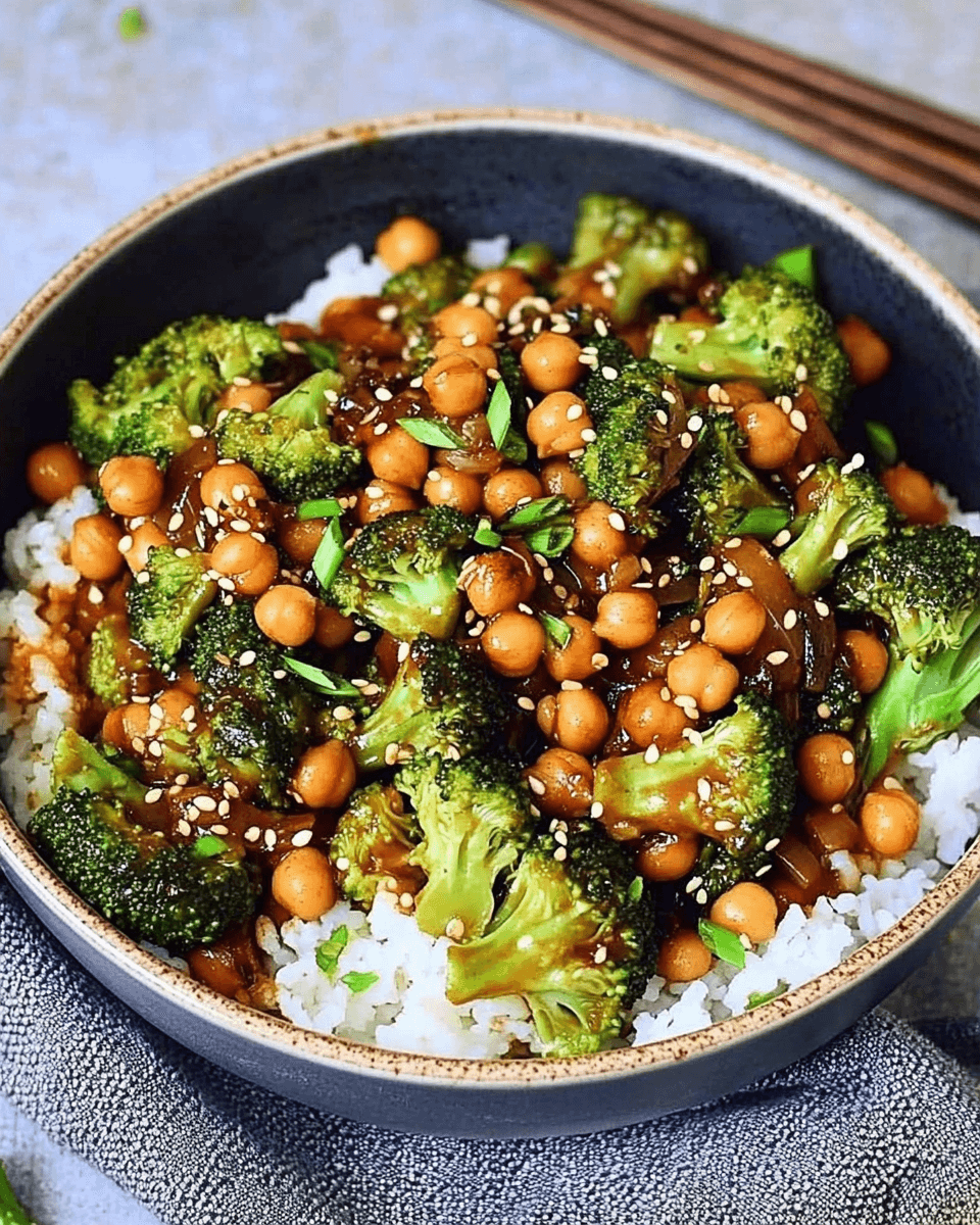 Garlic Broccoli Stir Fry with Chickpeas: A Healthy Delight!