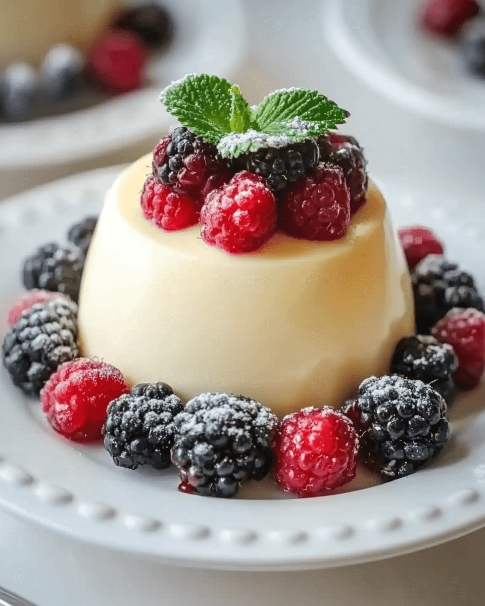 Elegant Bavarian Cream with Fresh Berries Delights You!