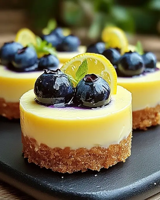 Mini Lemon Blueberry Cheesecakes You’ll Love to Make Today!