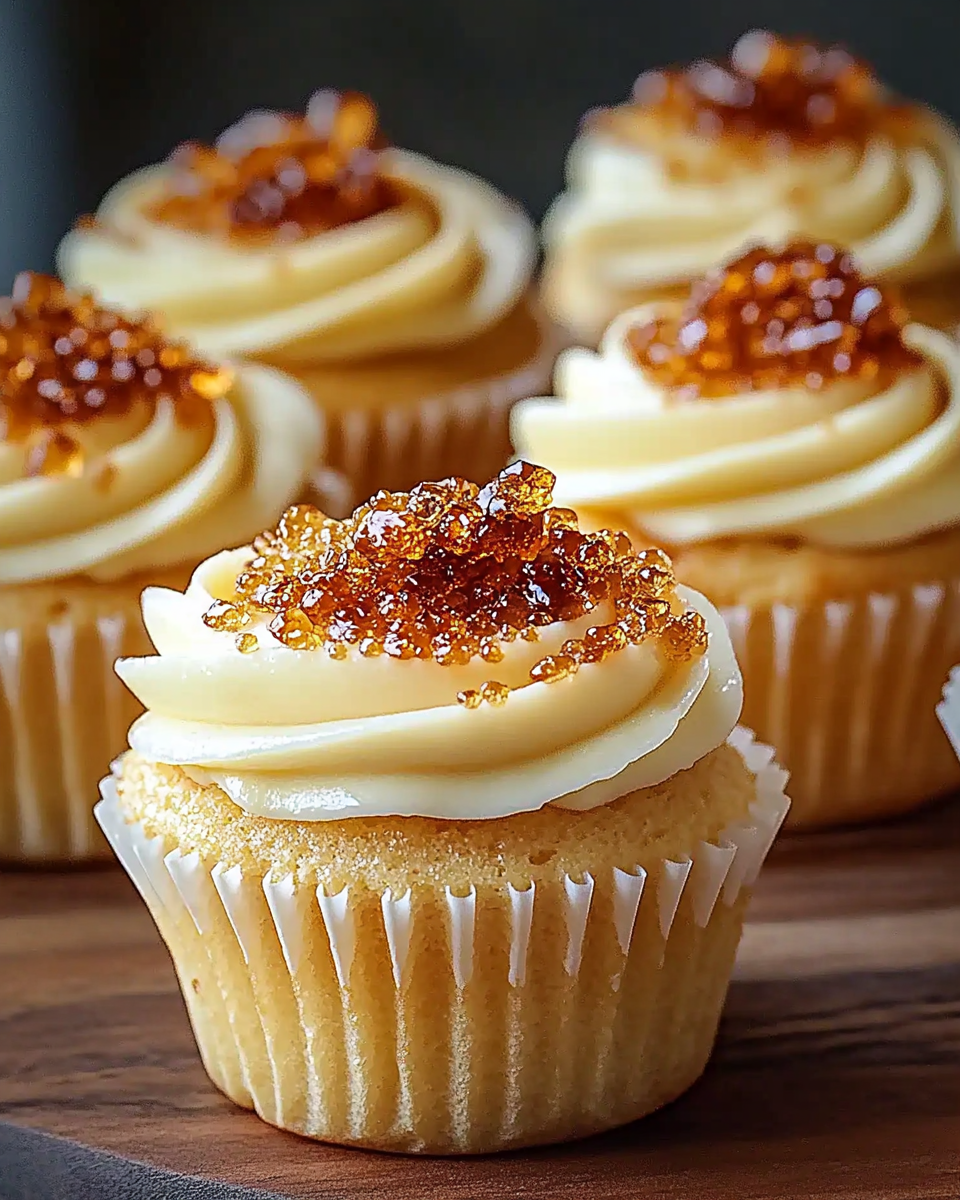 Vanilla Bean Crème Brûlée Cheesecake Cupcakes Delight You!