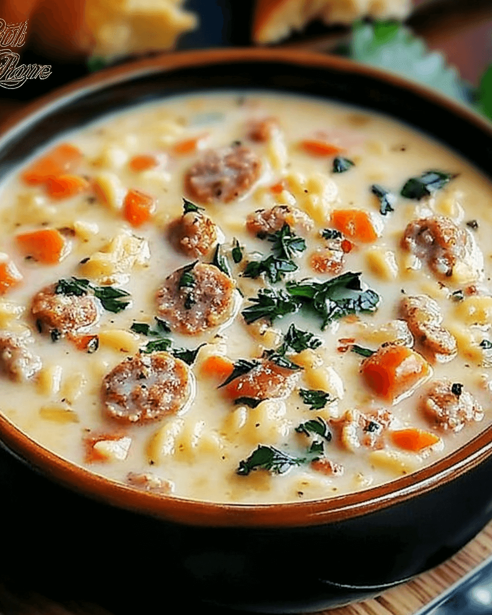 Creamy Parmesan Italian Sausage Soup for Cozy Nights