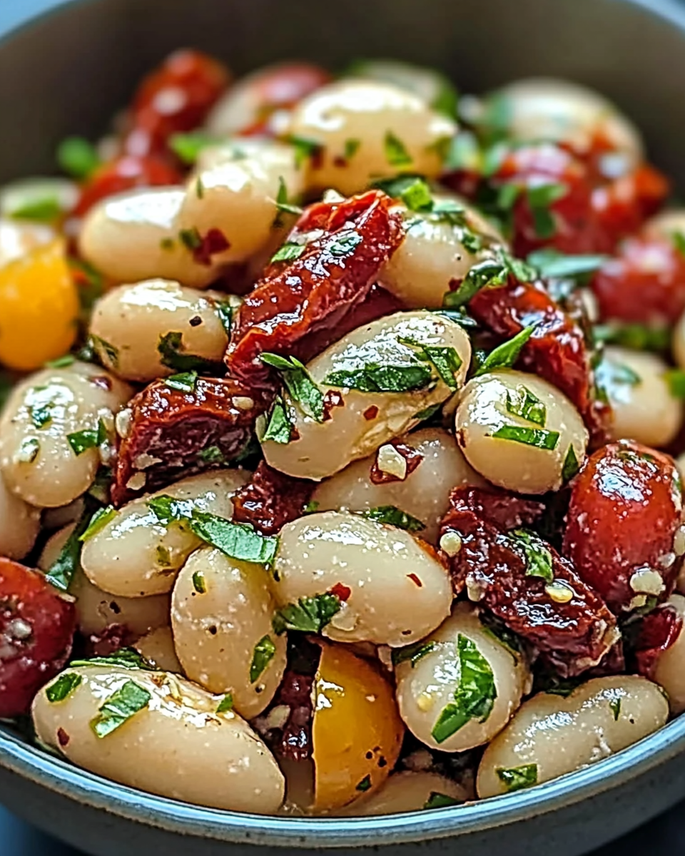 Delicious Sun-Dried Tomato Bean Salad: A Flavorful Delight!
