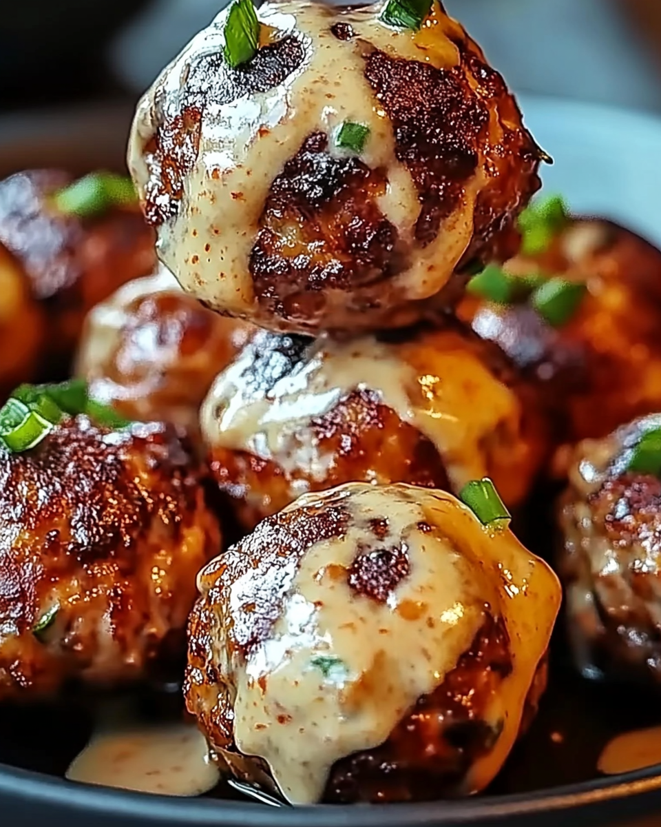 Korean BBQ Meatballs with Spicy Mayo Dip Delight!