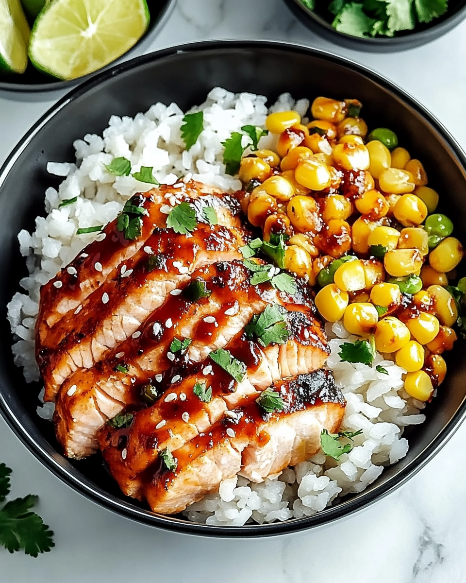 Sweet Chili Salmon Bowl: A Flavorful Dinner Delight!