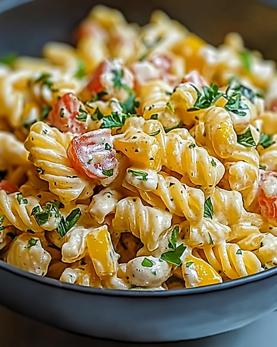 Corn and Rotini Pasta Salad: A Flavorful Delight!