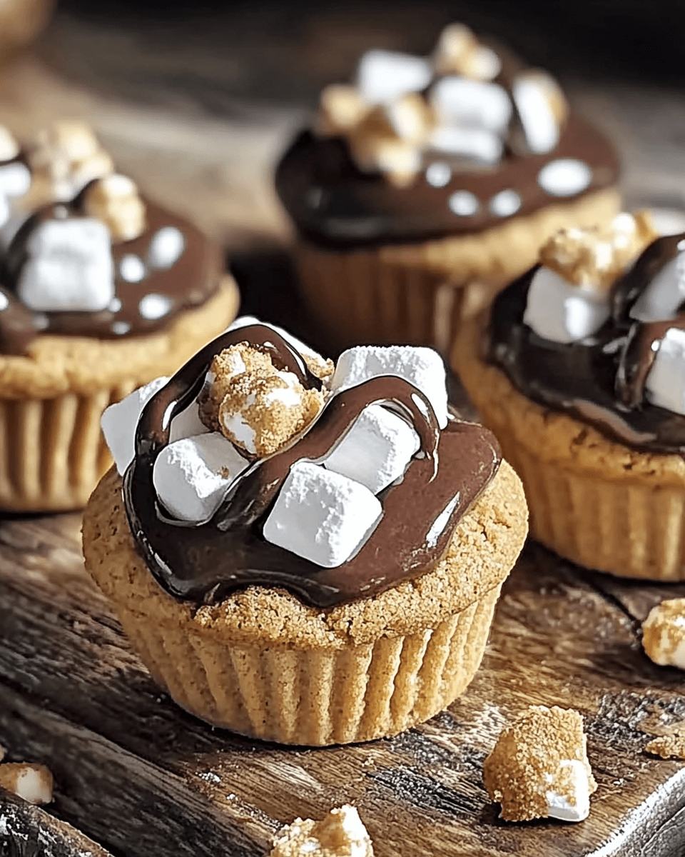 S’mores Cookie Cups Rich Flavor in Every Bite Delight!