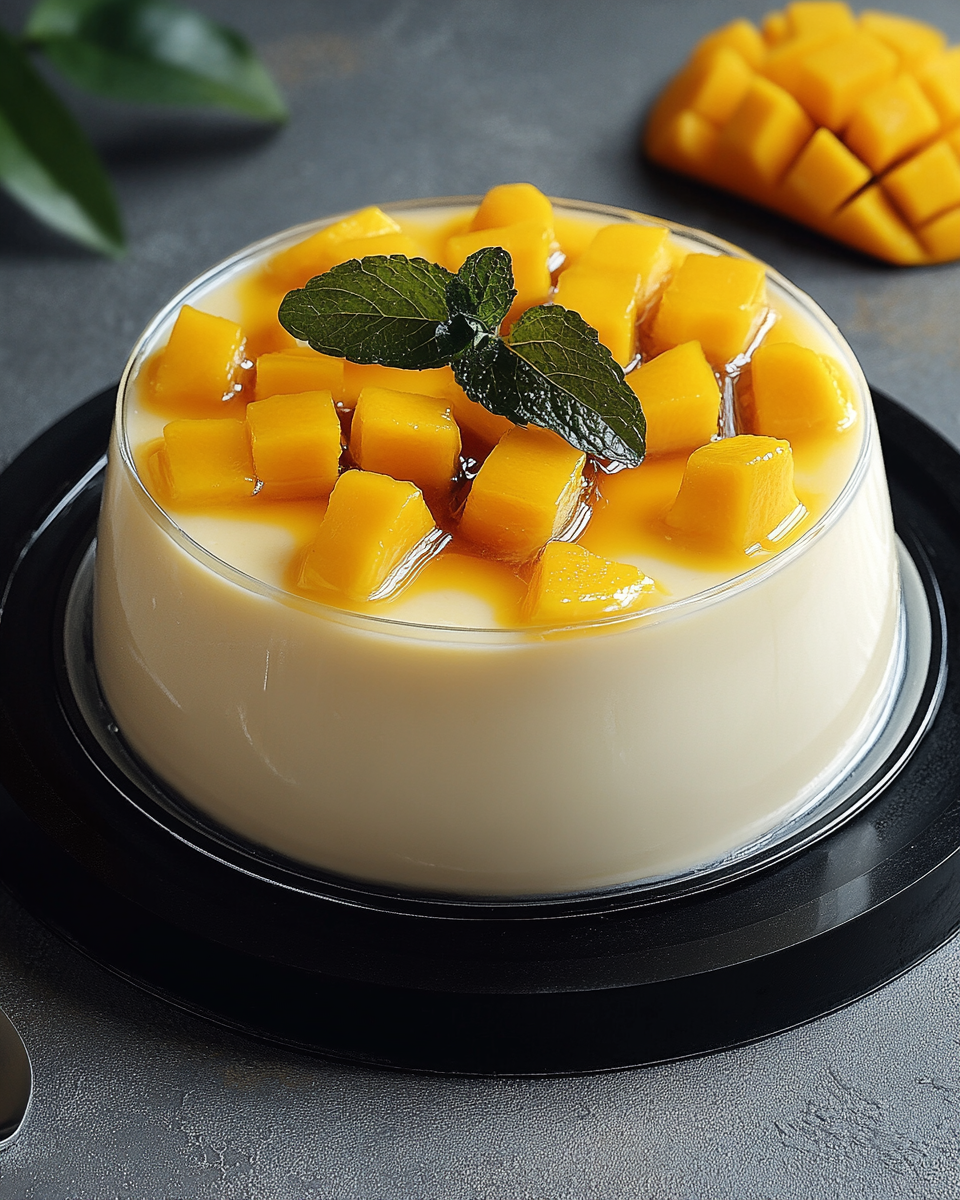 Mango Gelatin with Cream Cheese: A Delightful Treat!