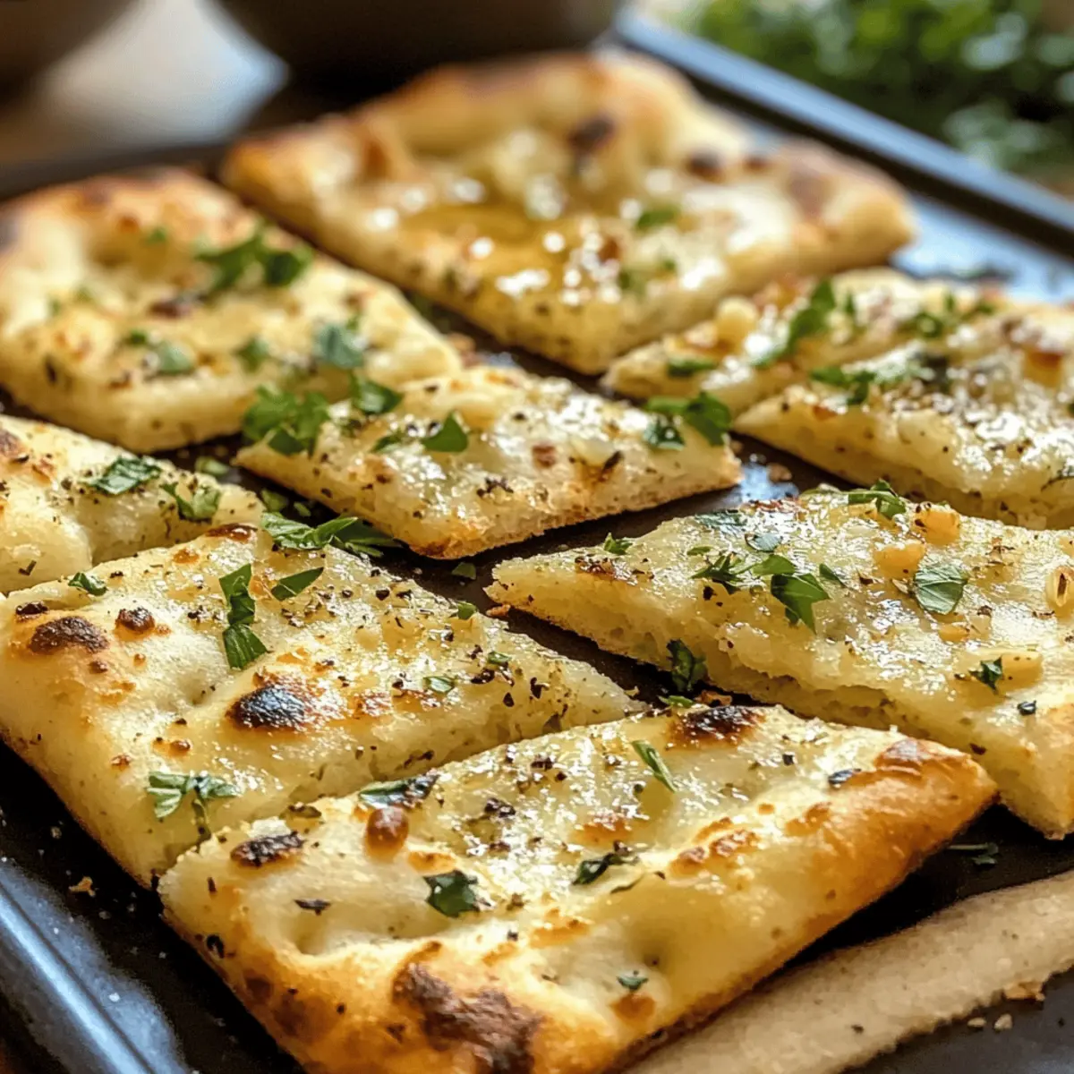 Air Fryer Garlic Flatbread – Your New Favorite Healthy Snack