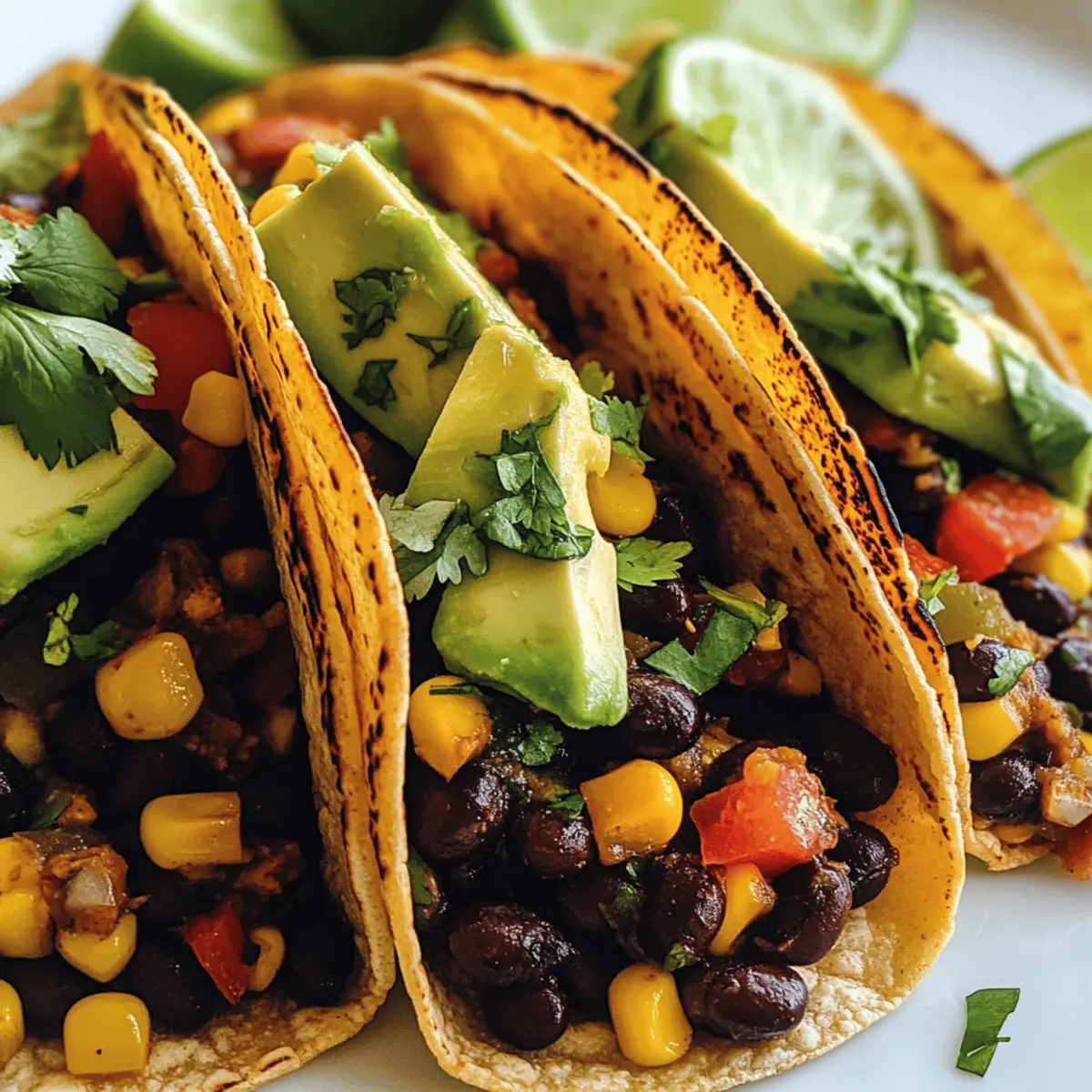 Delicious Black Bean Corn Vegetarian Tacos for Quick Comfort