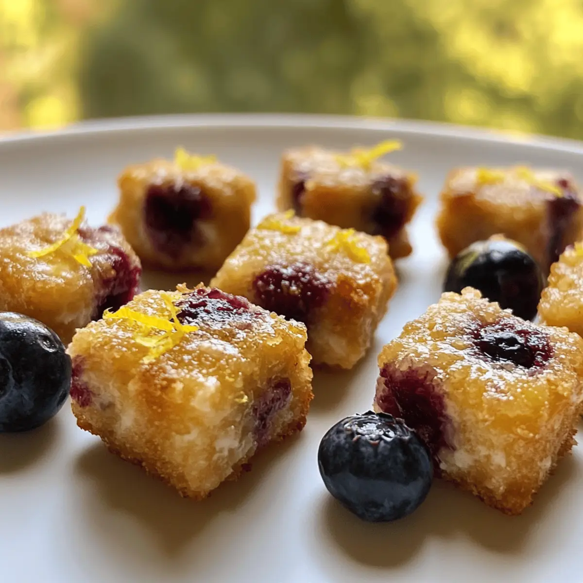 Blueberry and Lemon Zest Cottage Cheese Bites for Guilt-Free Snacking
