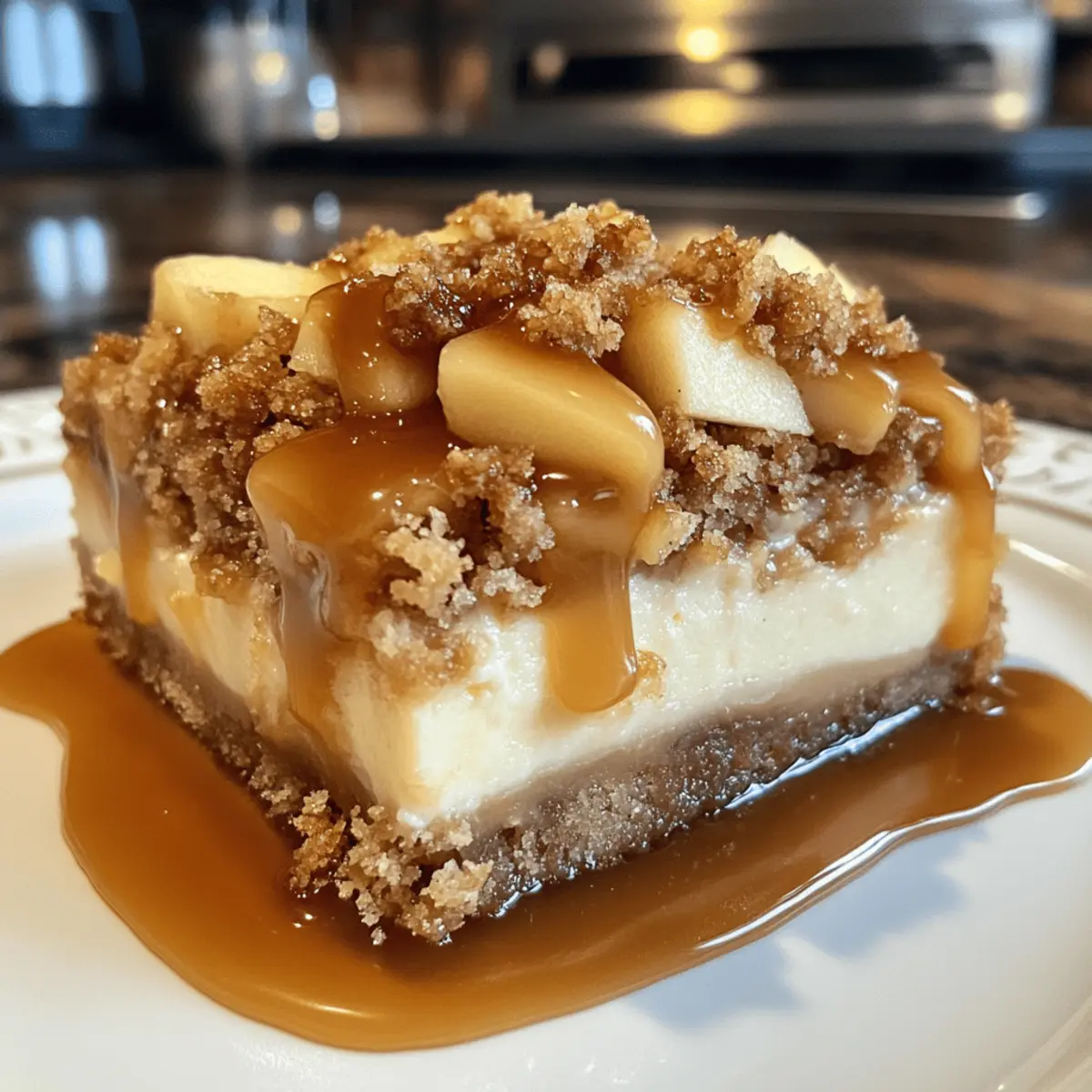 Deliciously Creamy Caramel Apple Cheesecake Bars You'll Love