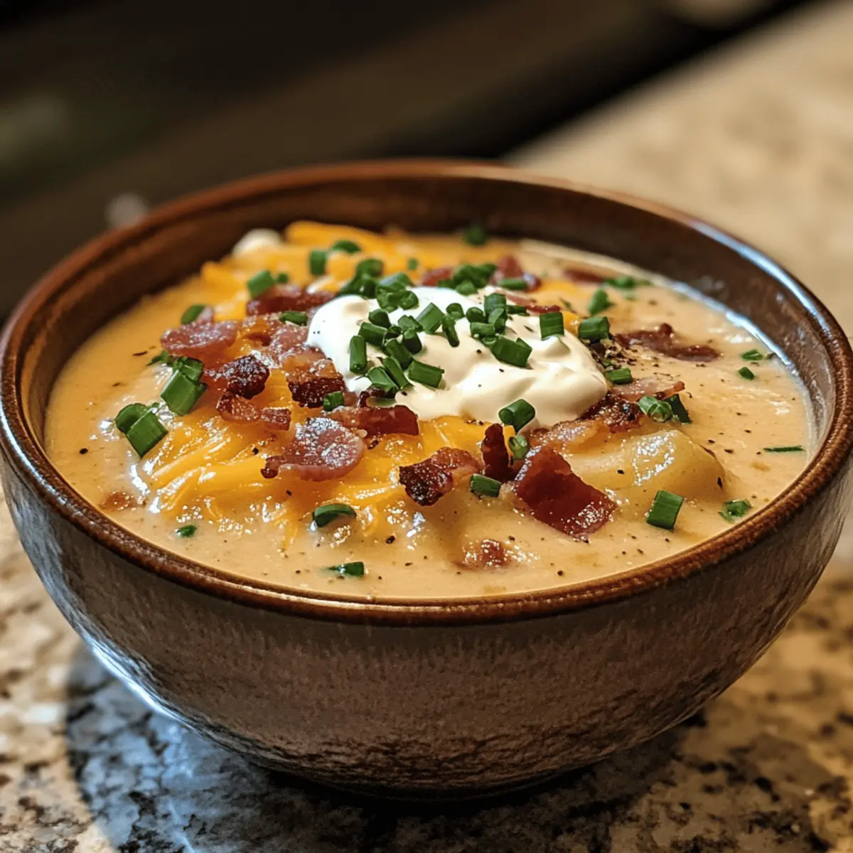 Creamy Loaded Baked Potato Soup for Ultimate Cozy Nights