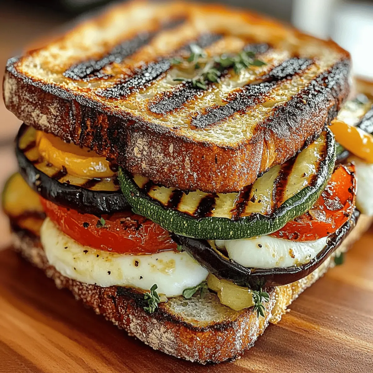 Grilled Veggie & Mozzarella Sandwiches for Irresistible Flavor