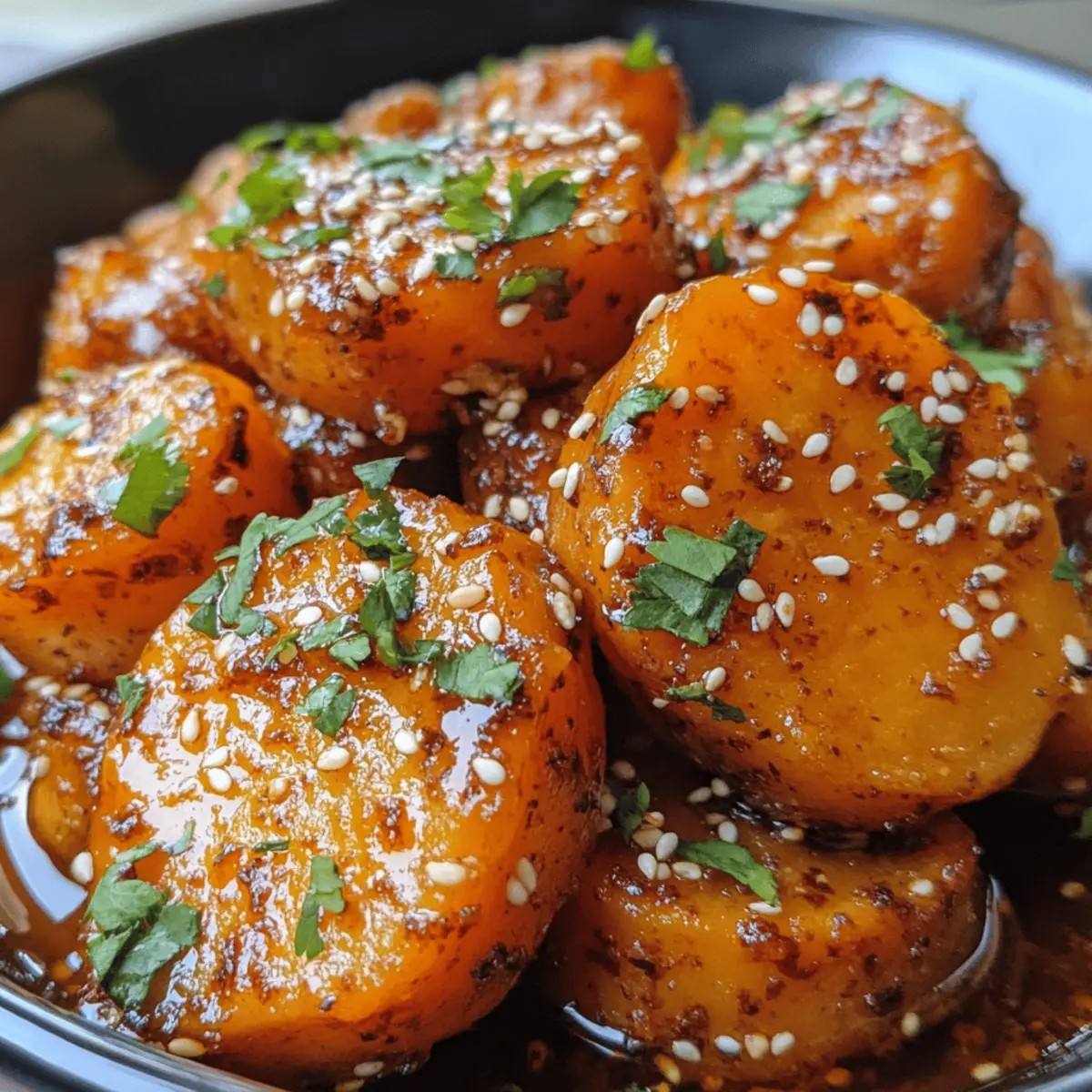 Honey Chili Smashed Sweet Potatoes for a Sweet & Spicy Boost