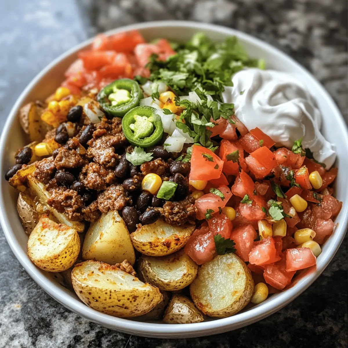 Loaded Potato Taco Bowl: A Cozy Twist on Comfort Food