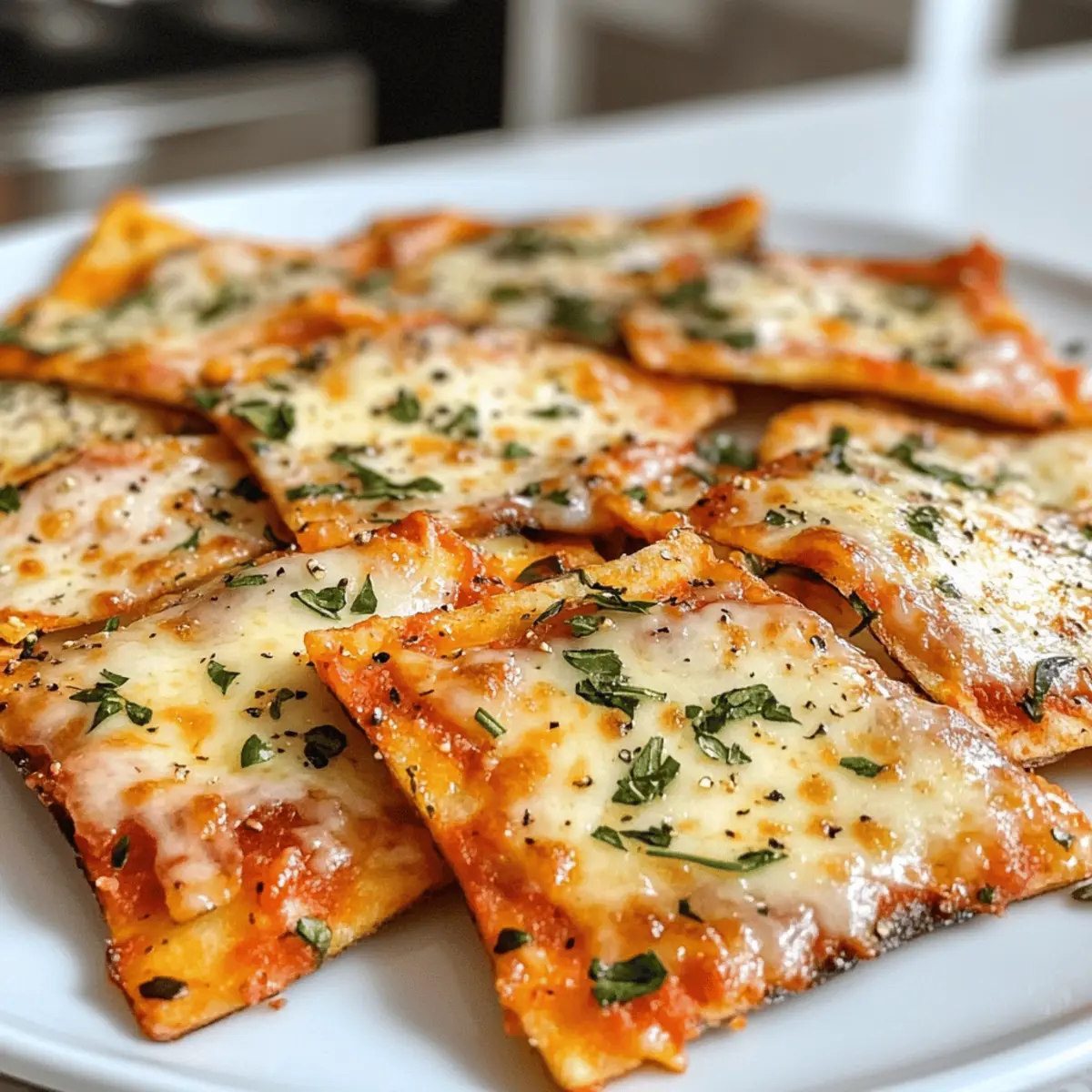 Crispy Pizza Chips: Your New Favorite Low-Carb Snack!