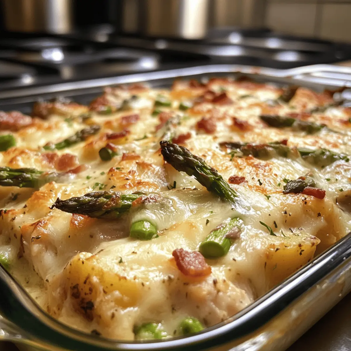 Asparagus & Bacon Chicken Potato Casserole for Cozy Evenings