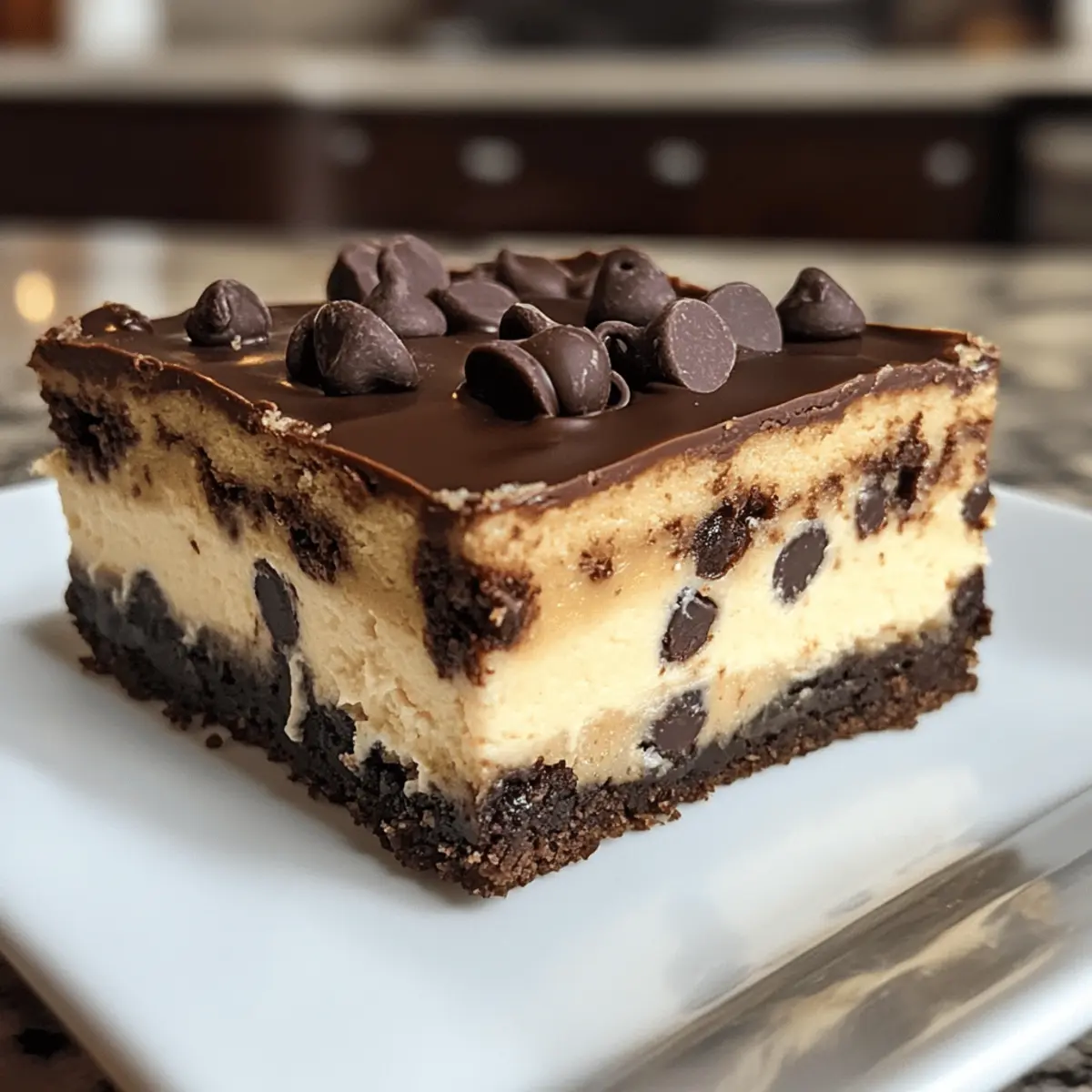 Brown Butter Chocolate Chip Cookie Cheesecake Bars to Crave