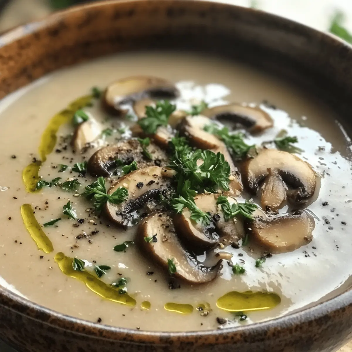 Creamy Mushroom Soup for Comforting Cozy Nights