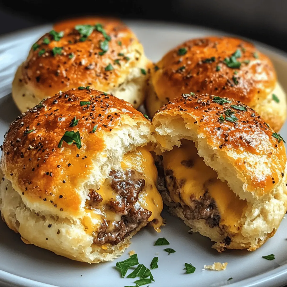 Garlic Parmesan Cheeseburger Bombs You’ll Crave Every Time