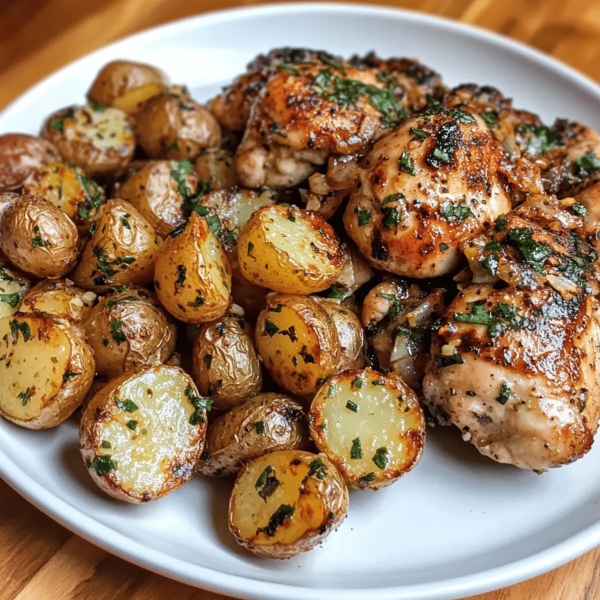 Garlic Parmesan Chicken and Potatoes: Quick Family Dinner Delight