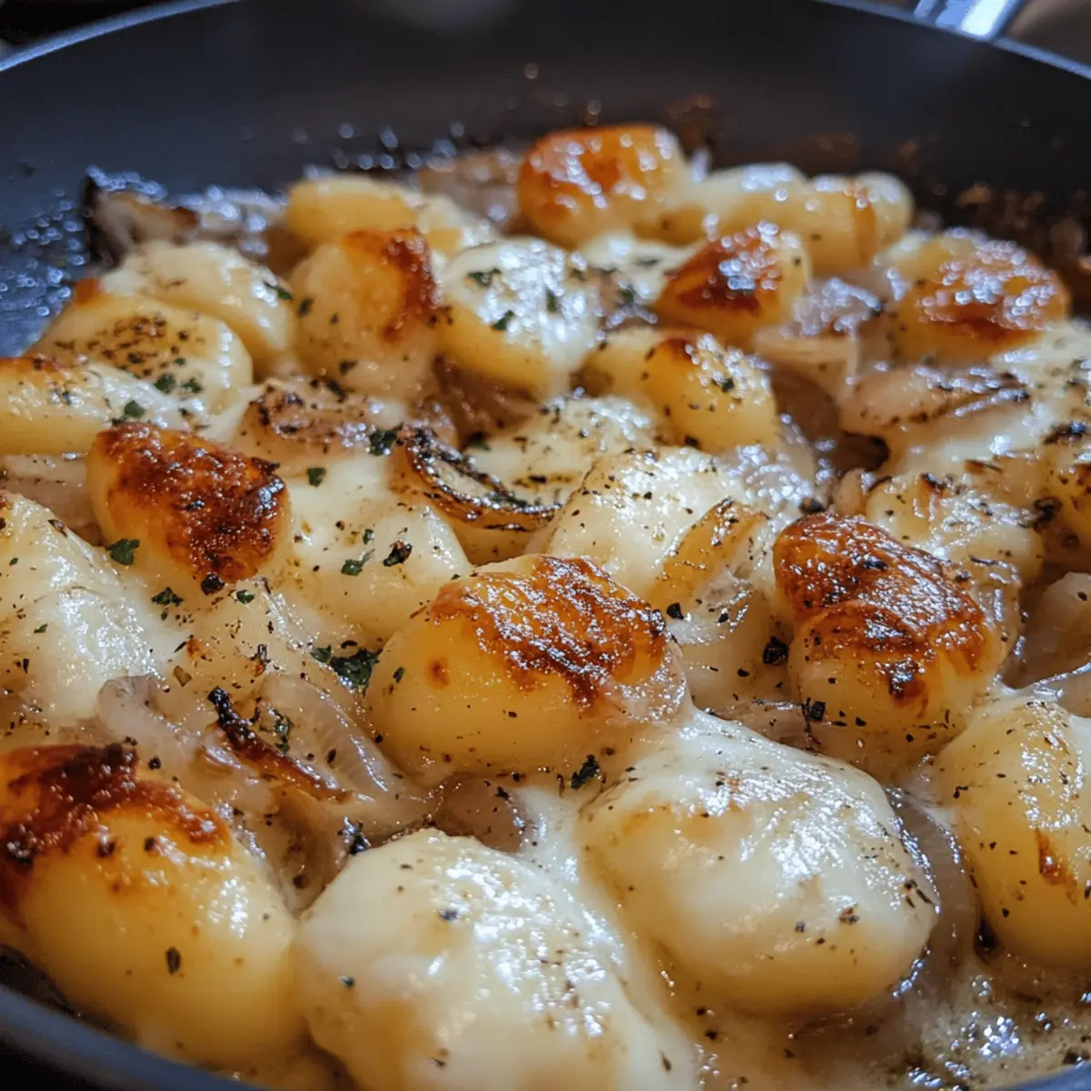 Gnocchi with Caramelized Onions and Gruyère for Cozy Nights