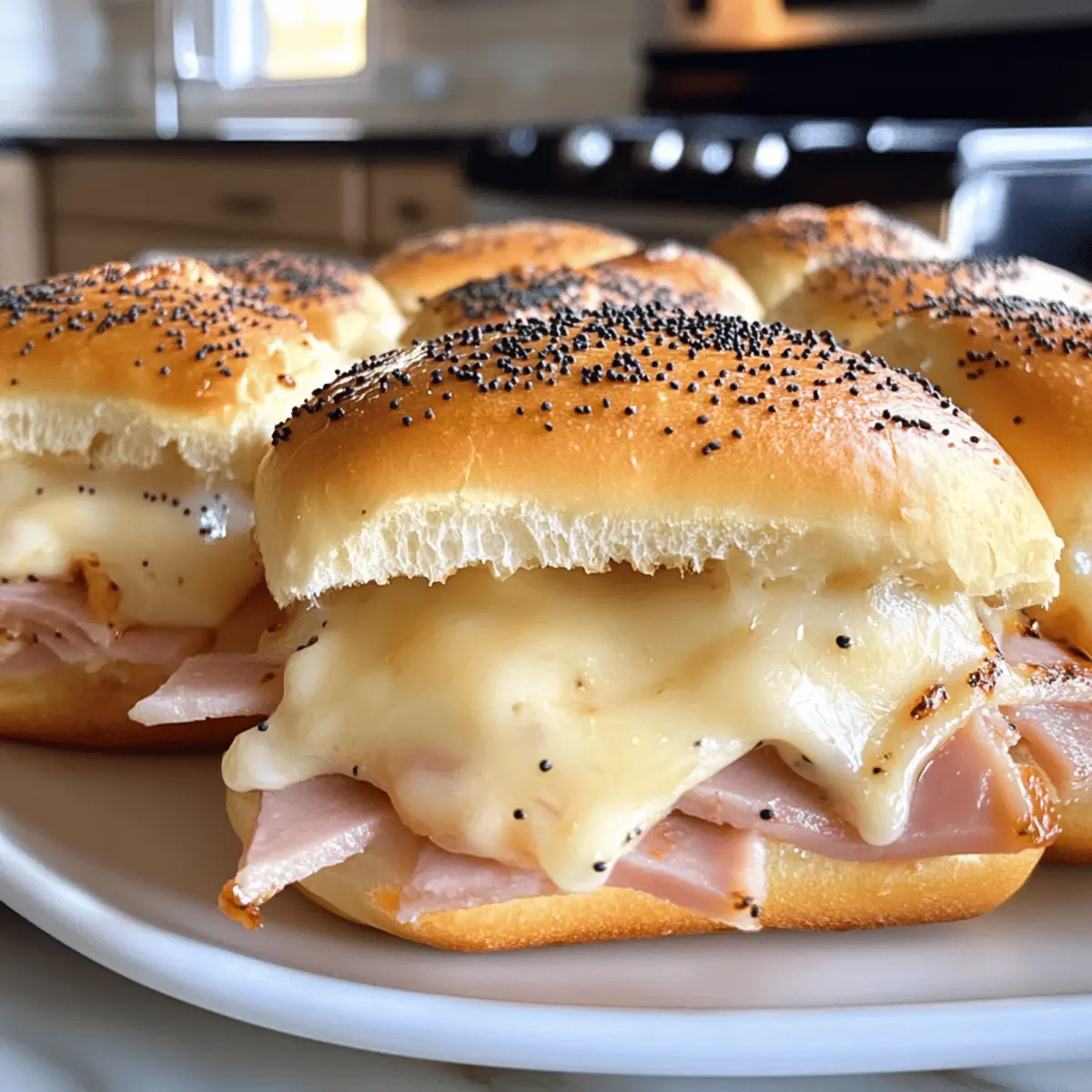 Melt-in-Your-Mouth Ham and Havarti Cheese Sliders