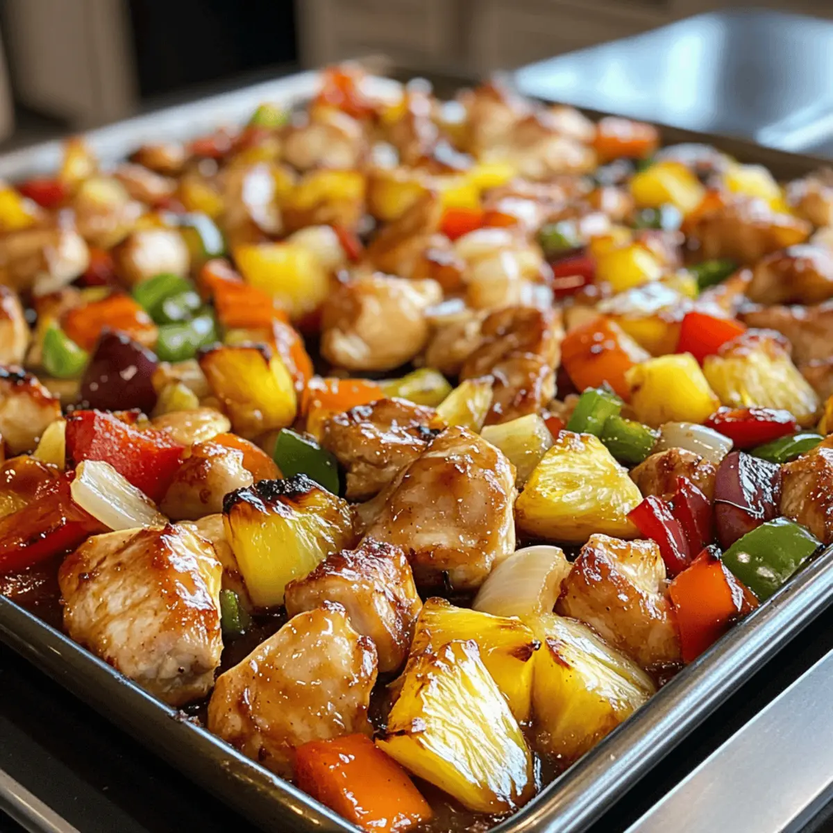 Hawaiian Chicken Sheet Pan: Quick, Flavorful Family Delight