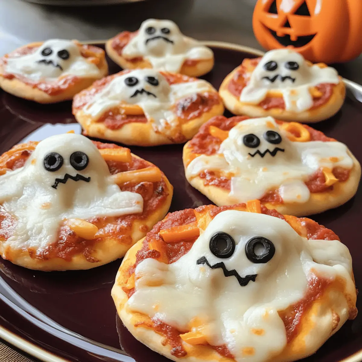 Mini Halloween Pizzas: Fun and Easy to Make with Kids!