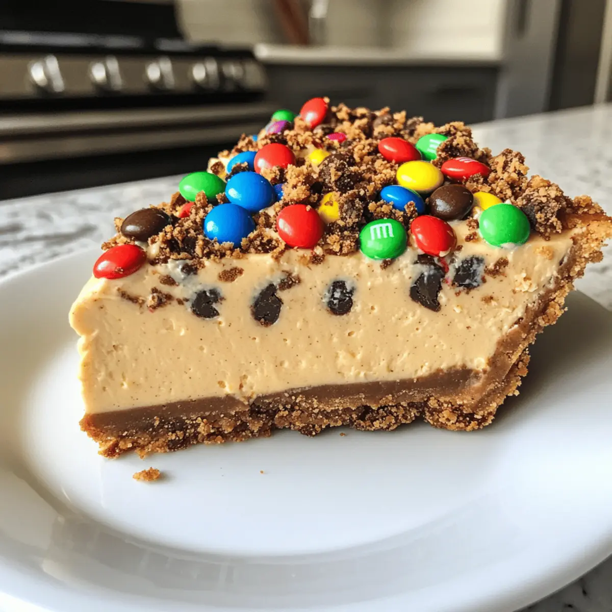 Monster Cookie Peanut Butter Cheesecake Pie: Sweet Indulgence Awaits