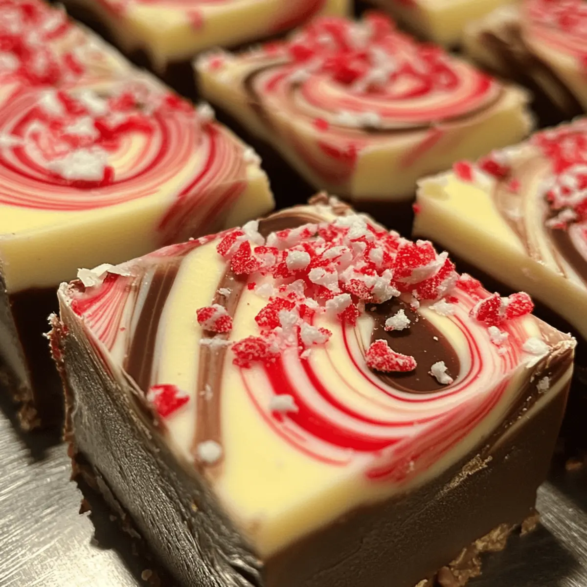 Delicious Peppermint Swirl Fudge for Effortless Holiday Joy