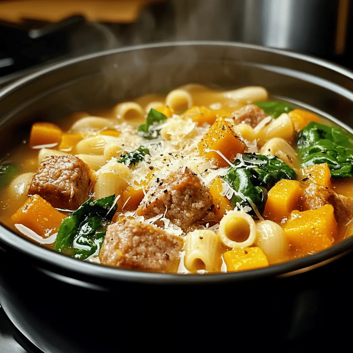 Creamy Roasted Butternut and Sausage Soup for Cozy Nights