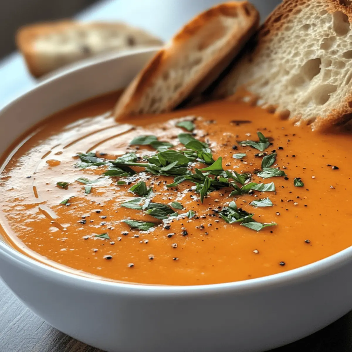 Creamy Roasted Red Pepper Gouda Soup for Ultimate Comfort