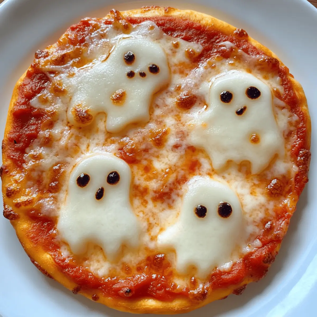 Spooktacular Mini Ghost Pizzas That Kids Will Love