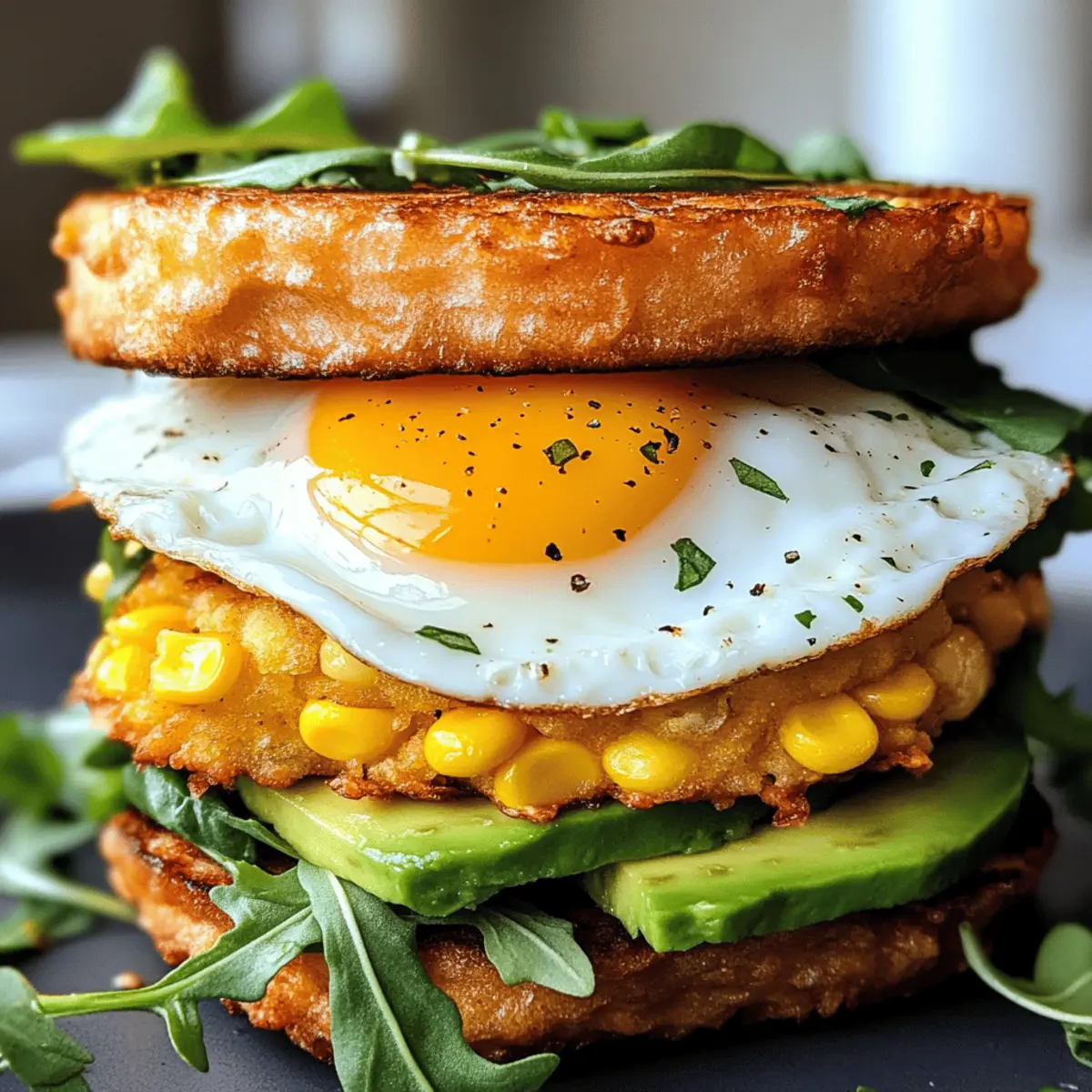 Sweet Corn Fritter Breakfast Sandwiches for a Cozy Morning Treat