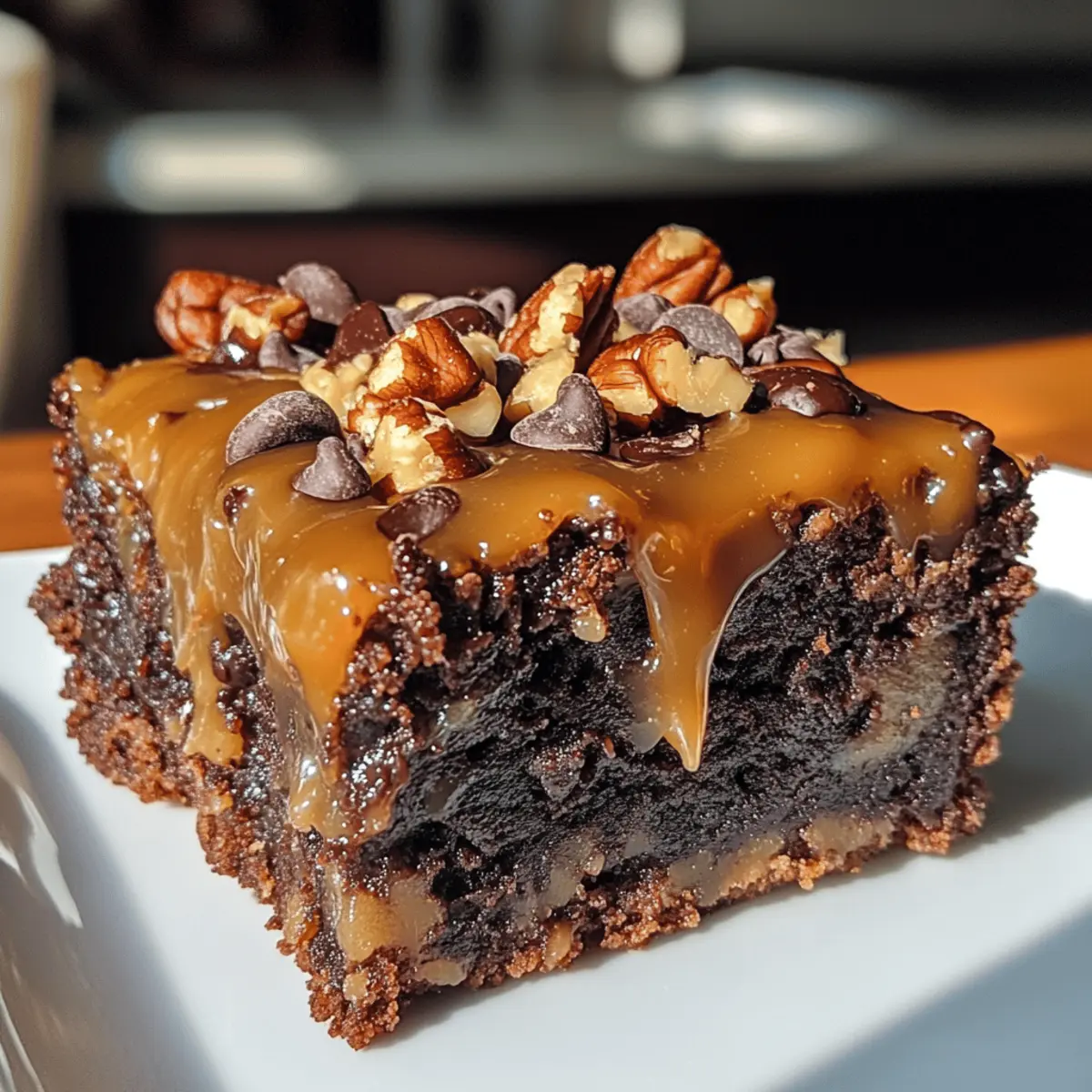 Irresistible Turtle Brownies with Homemade Caramel Delight