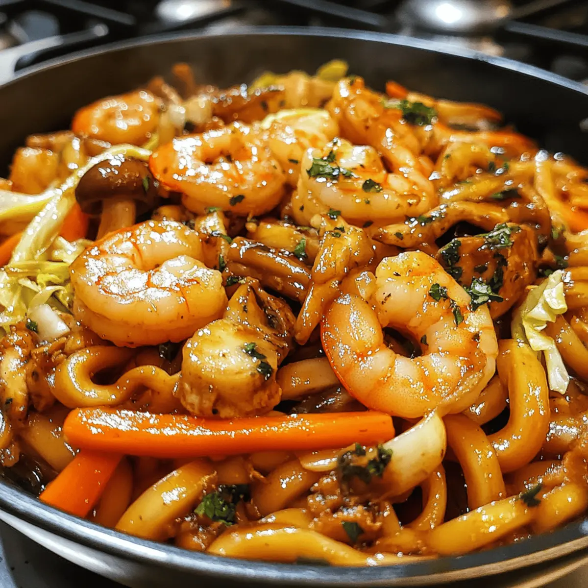 Delicious Yaki Udon Noodle Stir-Fry in Just 15 Minutes