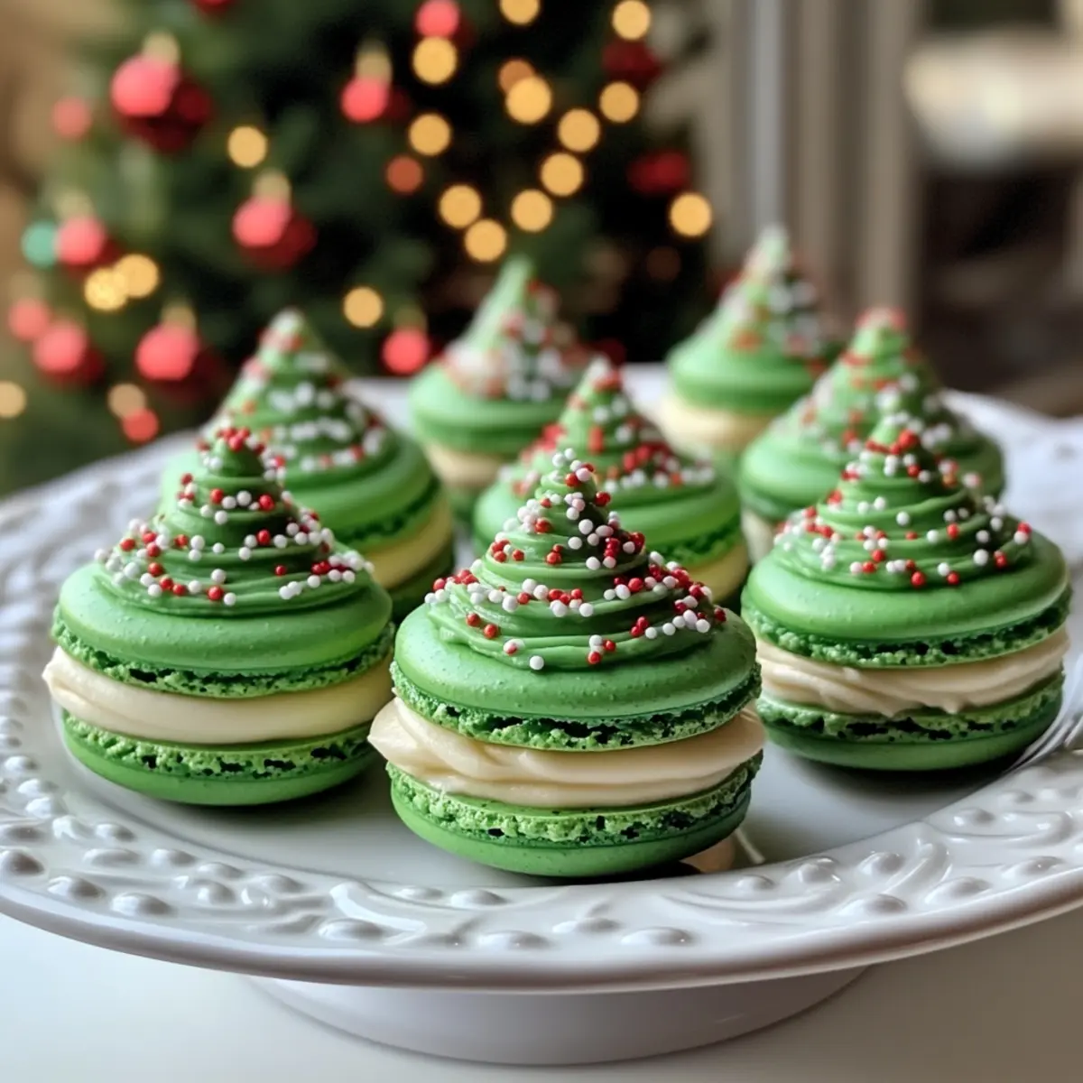 Christmas Tree Cake Macarons: A Festive Holiday Treat