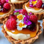White Chocolate Mousse Tartlets