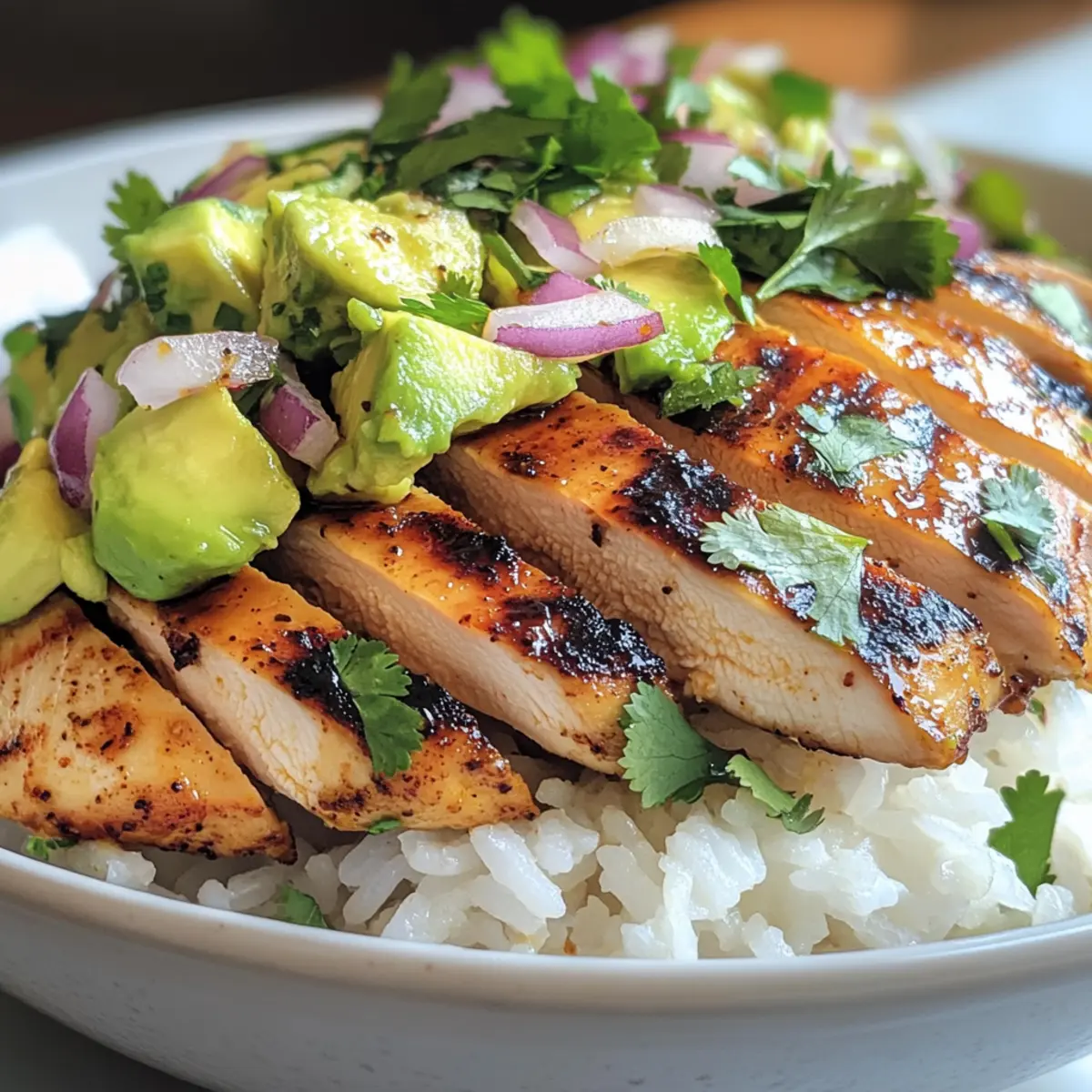 Honey Lime Chicken & Avocado Rice Stack for Zesty Flavor Lovers