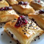 Cranberry and Brie Filo Crackers