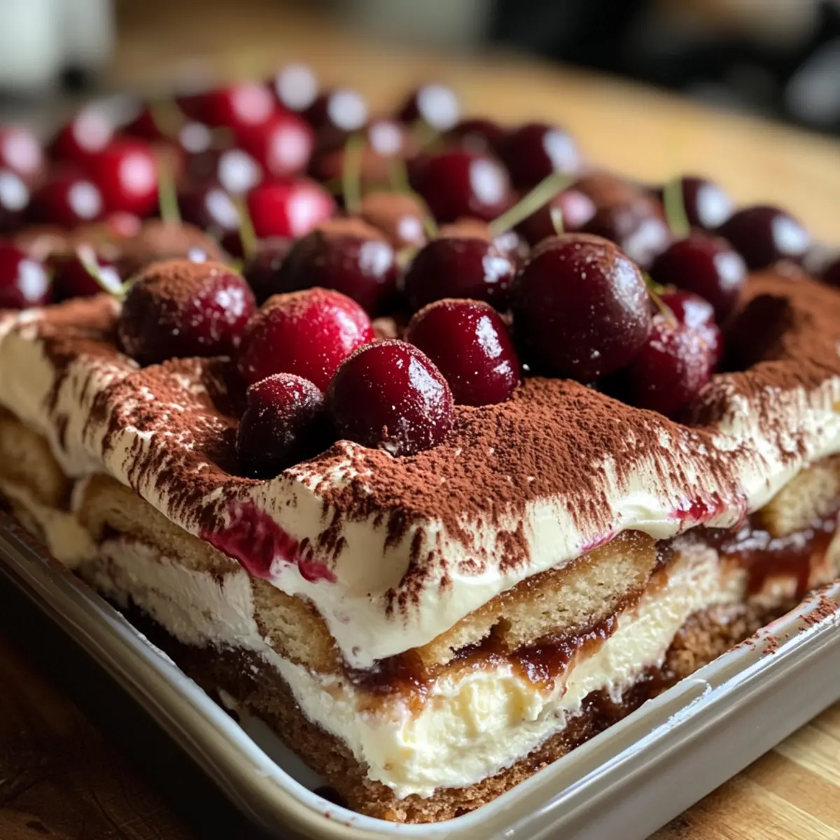 Decadent Cherry Amaretto Tiramisu to Wow Your Guests