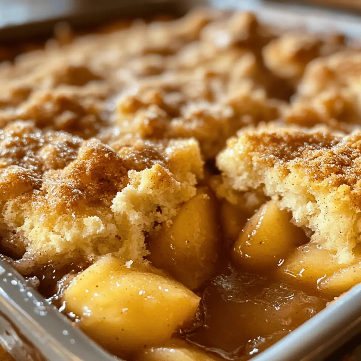 Cozy Apple Cobbler with Buttery Biscuits for Comforting Nights