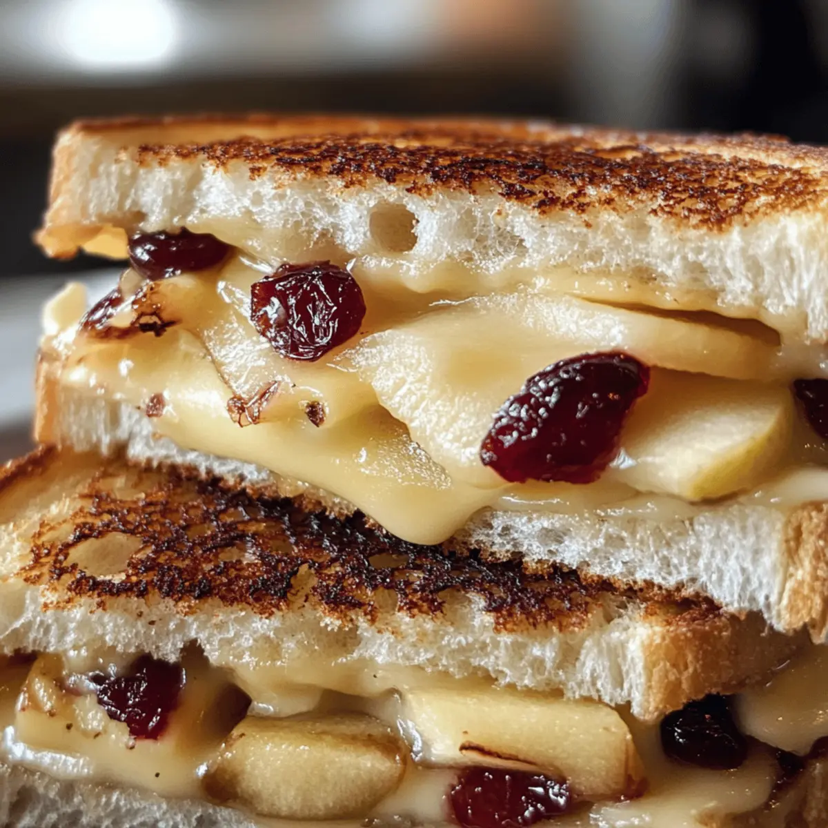 Savory Apple and Cranberry Grilled Cheese for a Cozy Delight